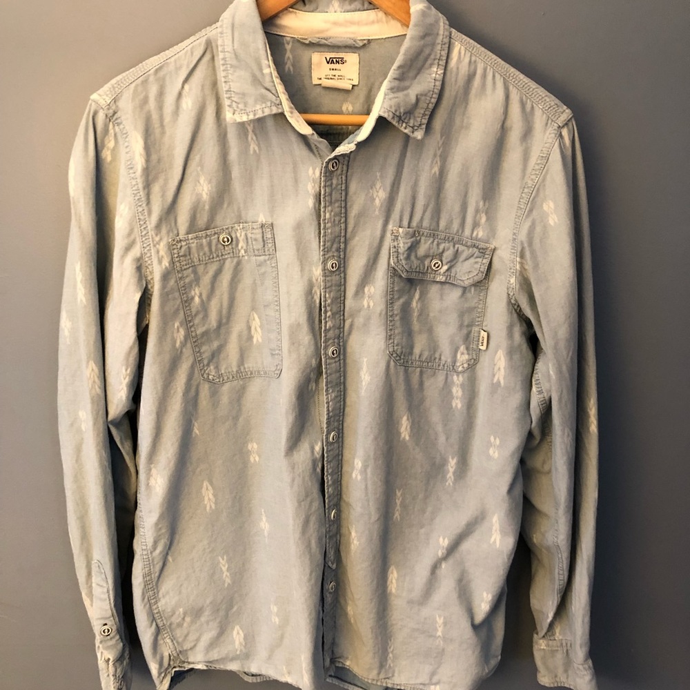 Vans Light Blue Button Up